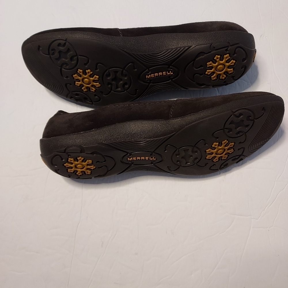 MERRILL dark brown avesso suede flats - Picture 2 of 6